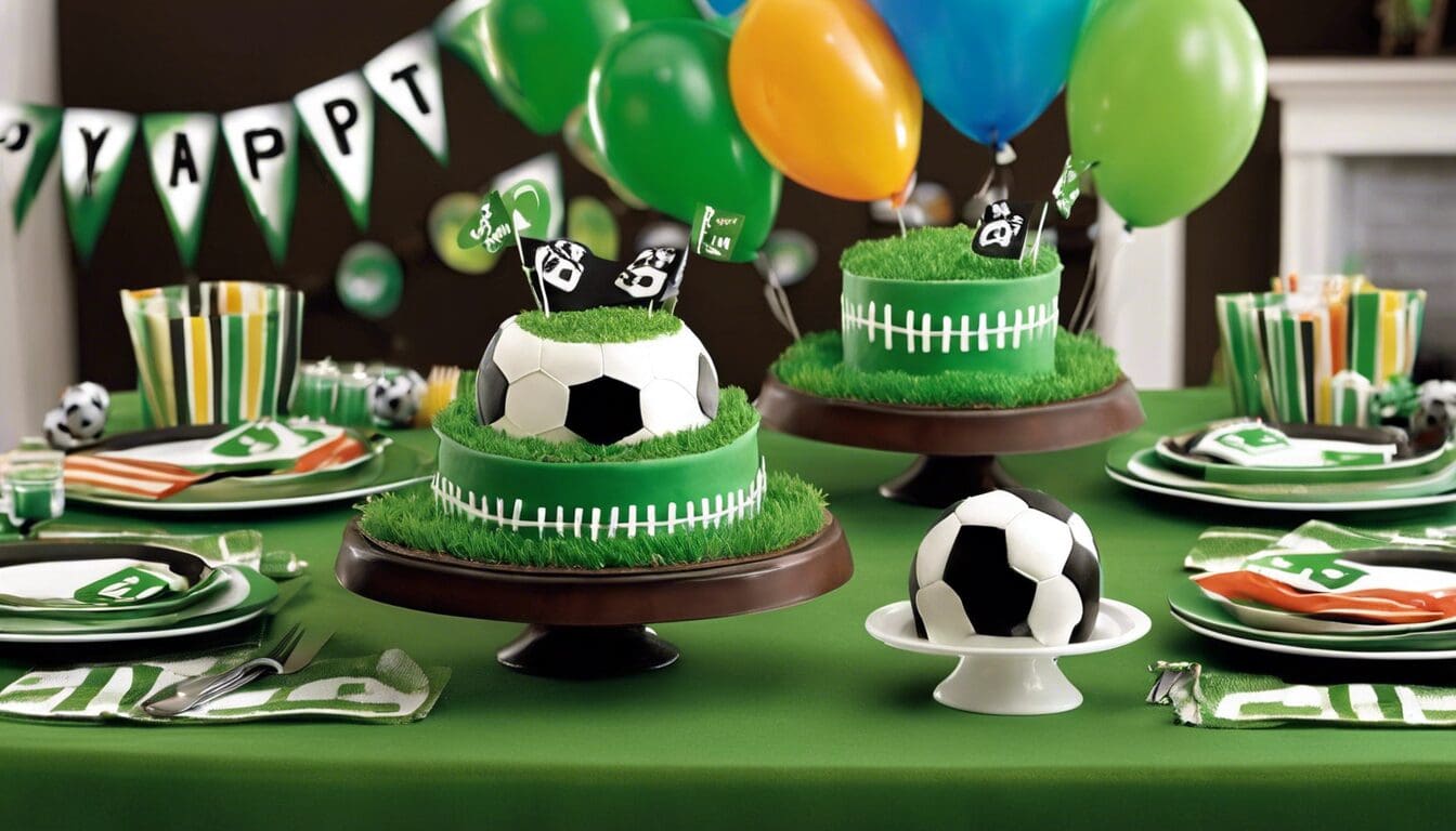 d&eacute;couvrez des id&eacute;es cr&eacute;atives et amusantes pour organiser un anniversaire &agrave; th&egrave;me football inoubliable. de la d&eacute;coration aux activit&eacute;s en passant par le g&acirc;teau, faites de cette journ&eacute;e un v&eacute;ritable match festif pour les fans de ballon rond !
