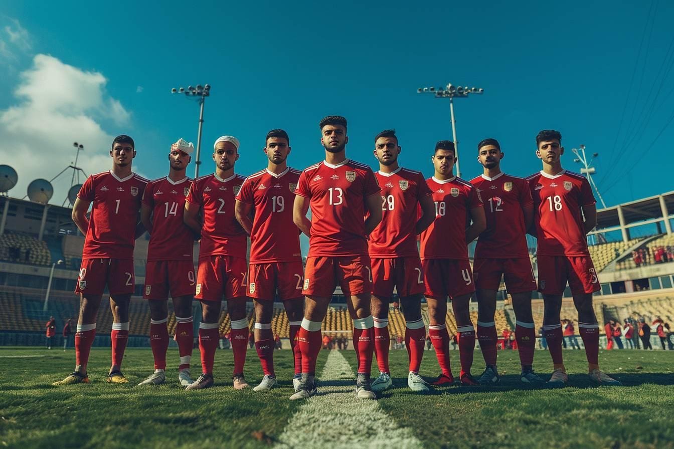 L&rsquo;équipe de football tunisienne