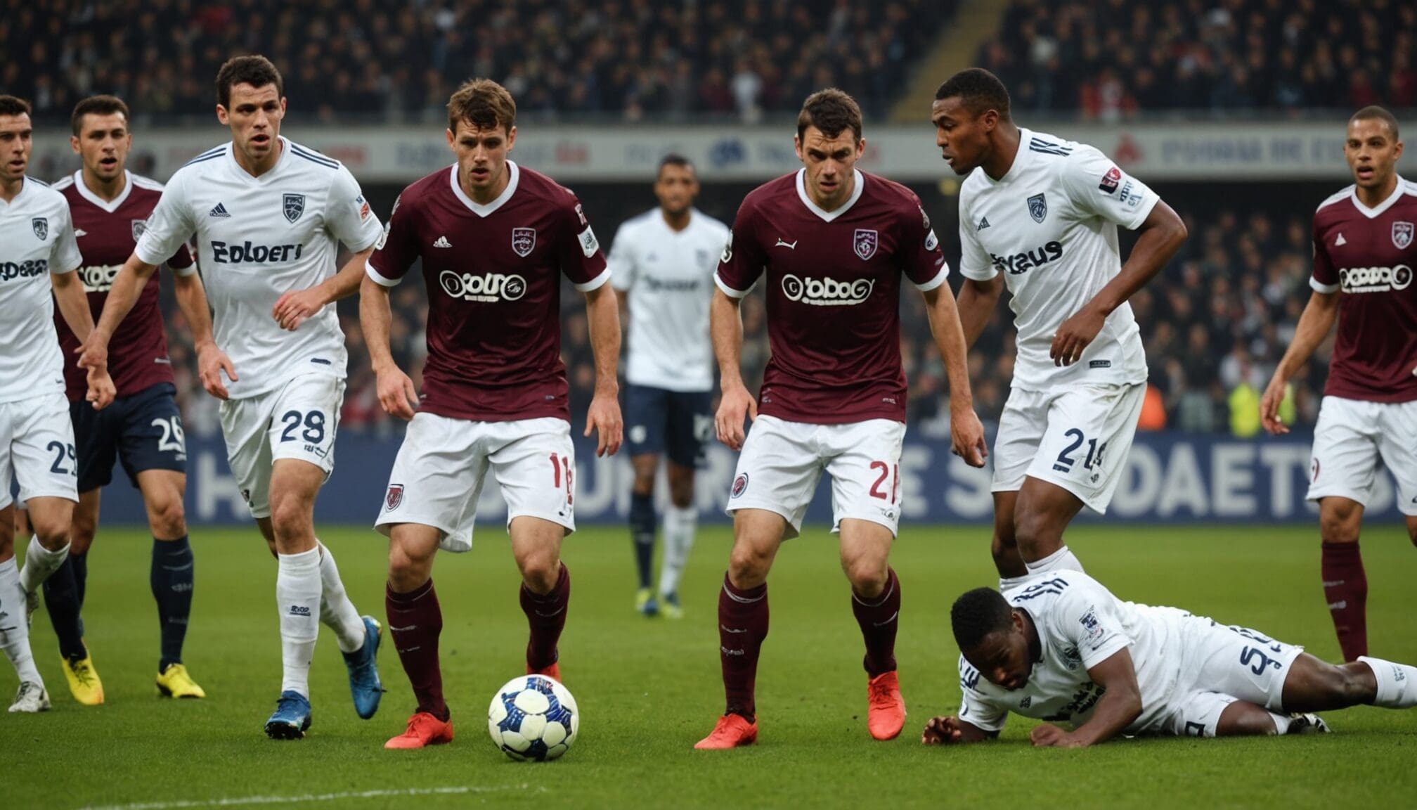 dans un match décisif, bordeaux subit sa cinquième défaite consécutive en ligue 2, mettant en péril ses ambitions de montée en national. découvrez les enjeux de cette rencontre et les conséquences pour l'équipe.