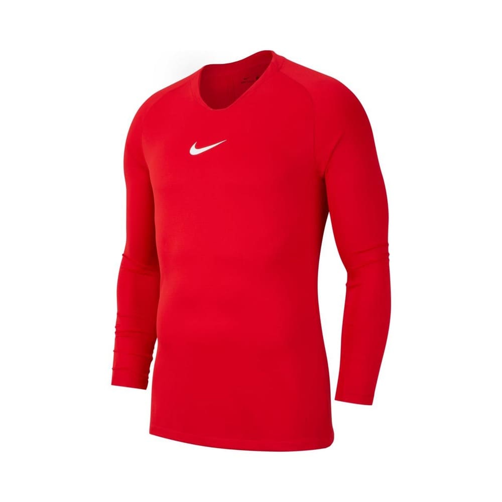 Sous-maillot de football Nike rouge à manches longues offrant confort et performance